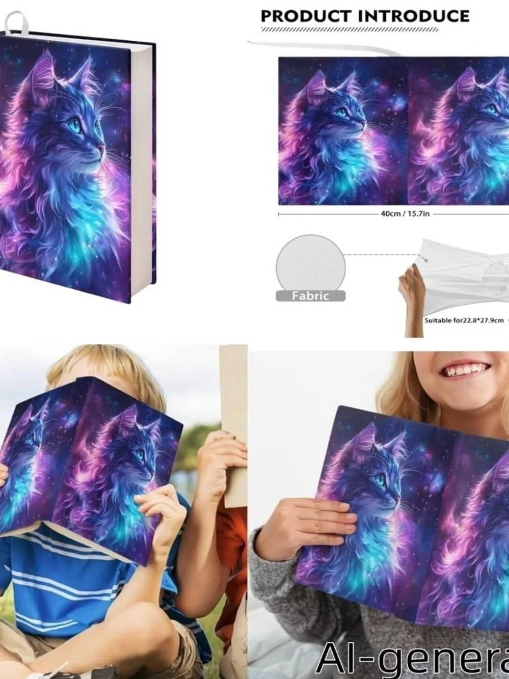 Galaxy Cat Backpack Set